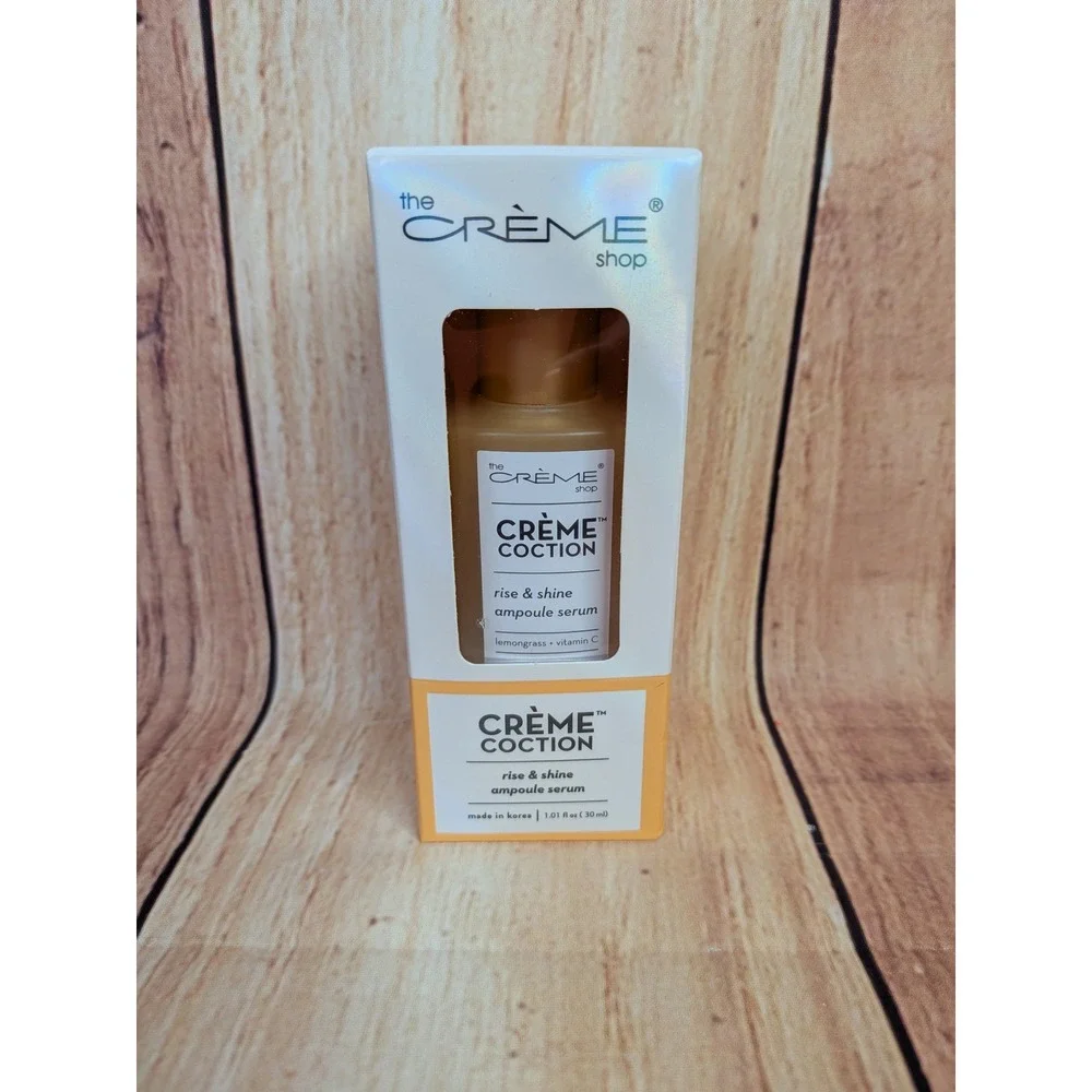 The Creme Shop Rise & Shine Ampoule Serum Lemongrass Vitamin C 1.01oz New